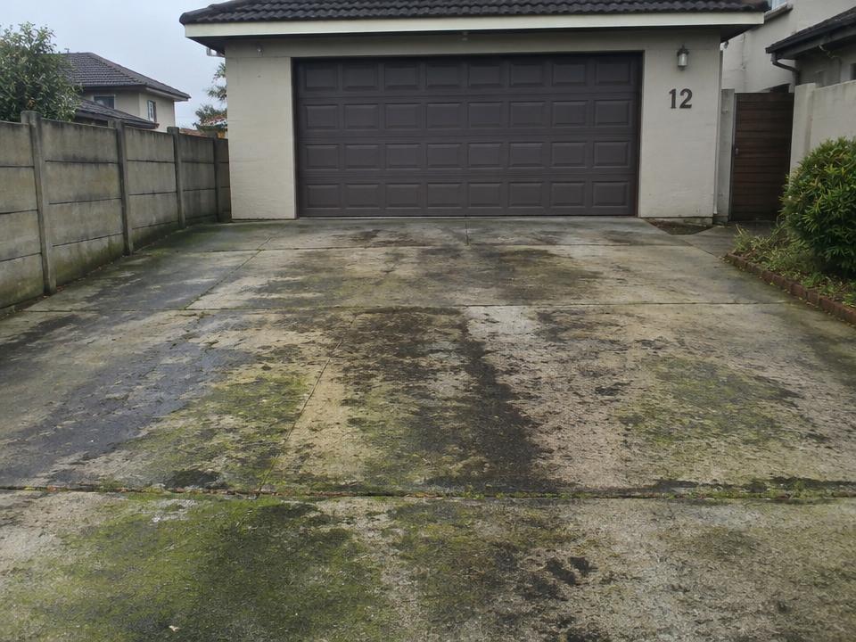 Driveway deep clean, before cleaning
